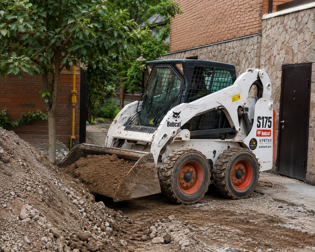 Аренда мини-погрузчика Bobcat S175 в Краснодаре