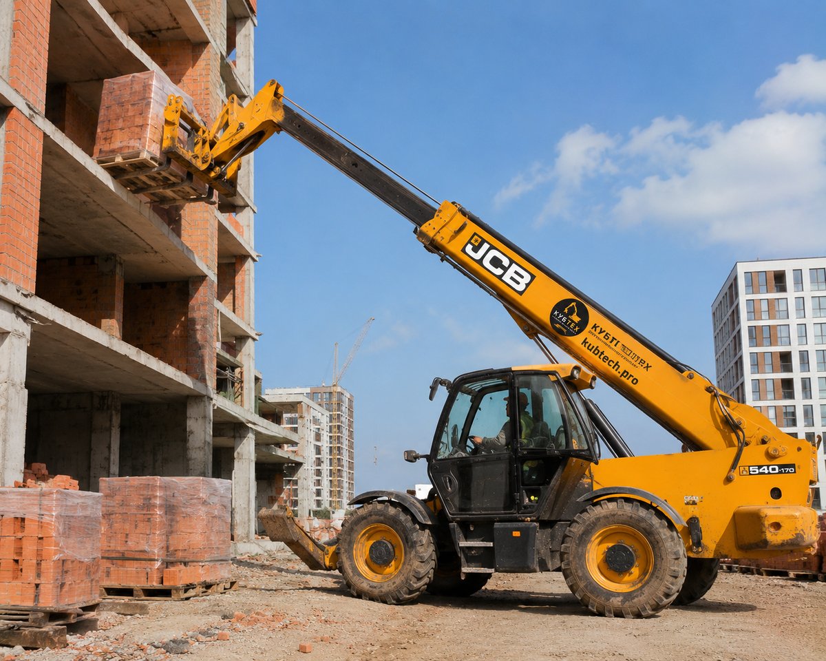 Аренда телескопического погрузчика JCB 540-170 в Краснодаре